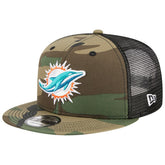 Miami Dolphins New Era Main Trucker 9FIFTY Snapback Hat - Camo discount