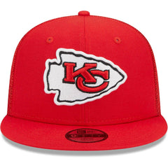 Kansas City Chiefs New Era Youth Main Trucker 9FIFTY Snapback Hat - Red for sale