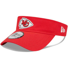 Kansas City Chiefs New Era Main Adjustable Visor - Red on sale