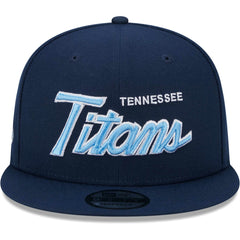 Tennessee Titans New Era Main Script 9FIFTY Snapback Hat - Navy online