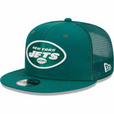 New York Jets New Era Youth Main Trucker 9FIFTY Snapback Hat - Green for sale