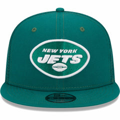 New York Jets New Era Youth Main Trucker 9FIFTY Snapback Hat - Green for sale