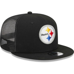 Pittsburgh Steelers New Era Youth Main Trucker 9FIFTY Snapback Hat - Black online