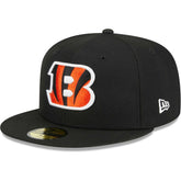 Cincinnati Bengals New Era Main 59FIFTY Fitted Hat - Black discount
