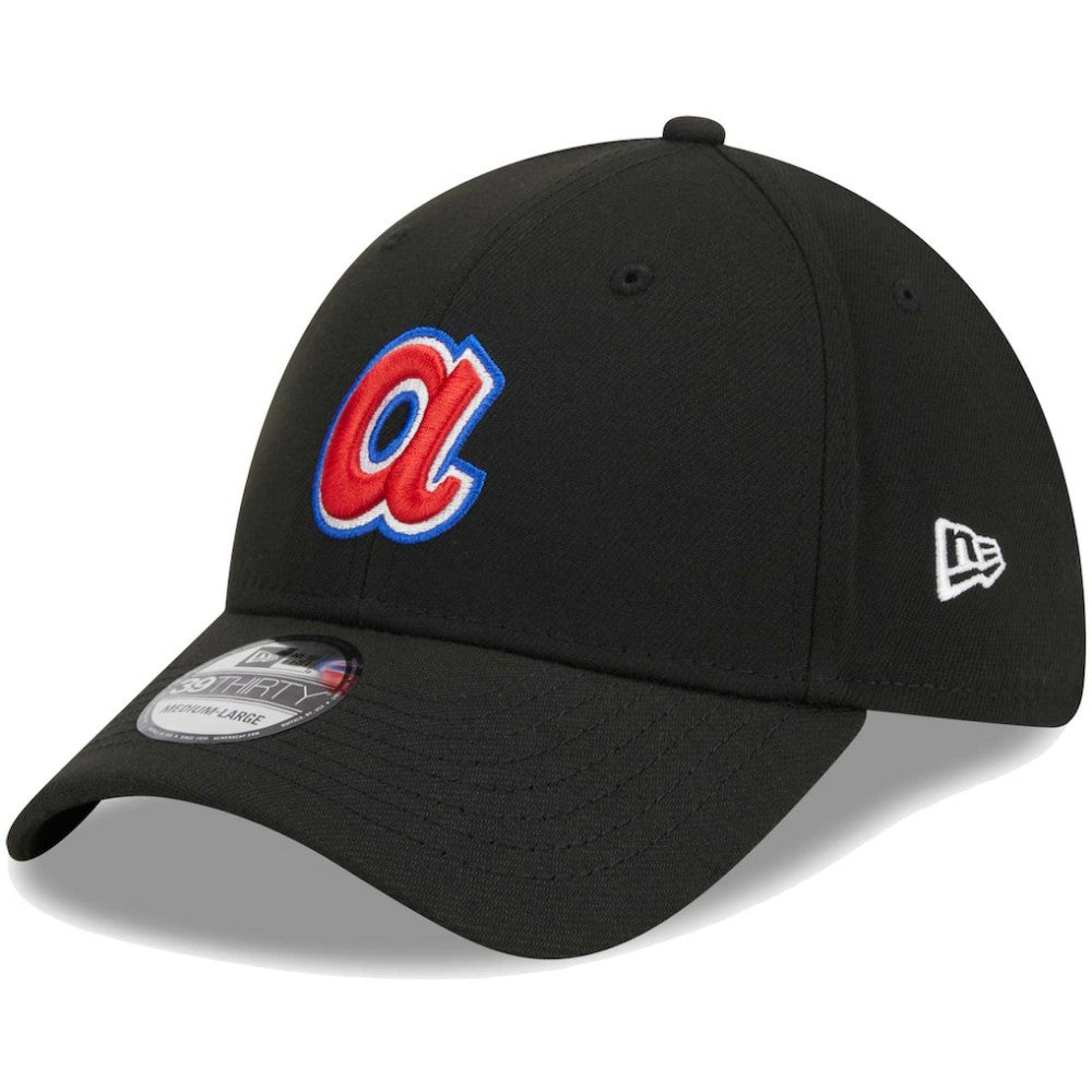 Atlanta Braves Logo 39THIRTY Flex Hat Black