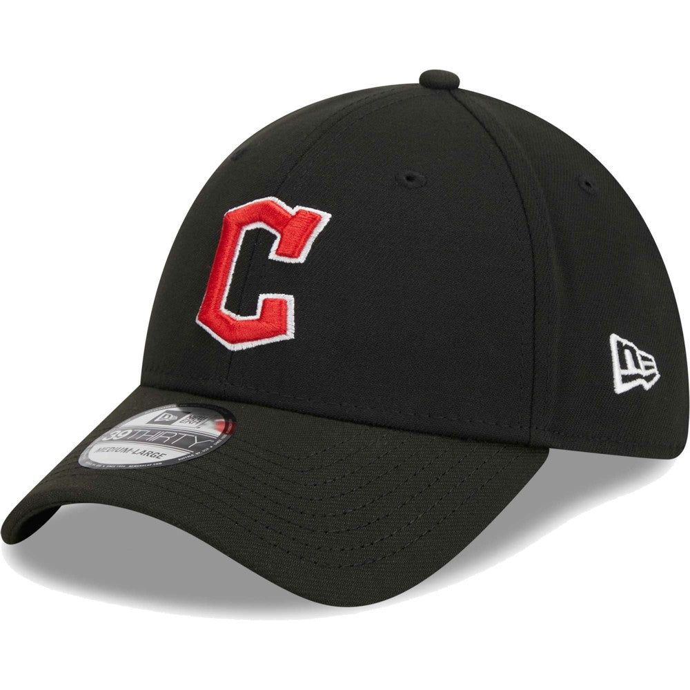 Cleveland Guardians Logo 39THIRTY Flex Hat Black