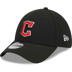 Cleveland Guardians Logo 39THIRTY Flex Hat Black