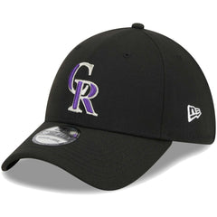 Colorado Rockies Logo 39THIRTY Flex Hat Black
