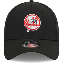 New York Yankees Logo 39THIRTY Flex Hat Black