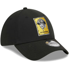 Pittsburgh Pirates Logo 39THIRTY Flex Hat Black