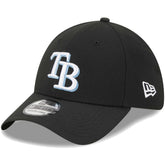 Tampa Bay Rays Logo 39THIRTY Flex Hat Black