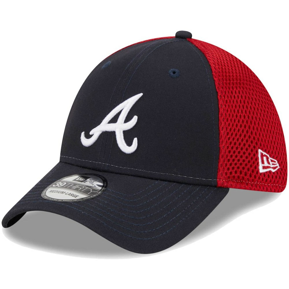Atlanta Braves Team Neo 39THIRTY Flex Hat Navy