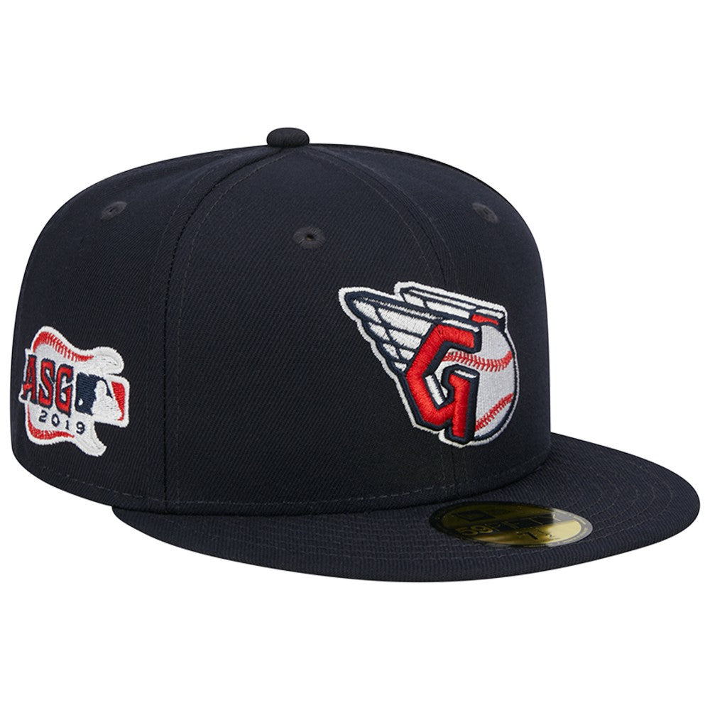 Cleveland Guardians Primary Logo 2019 MLB All-Star Game Team Color 59FIFTY Fitted Hat Navy