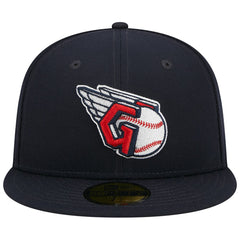 Cleveland Guardians Primary Logo 2019 MLB All-Star Game Team Color 59FIFTY Fitted Hat Navy