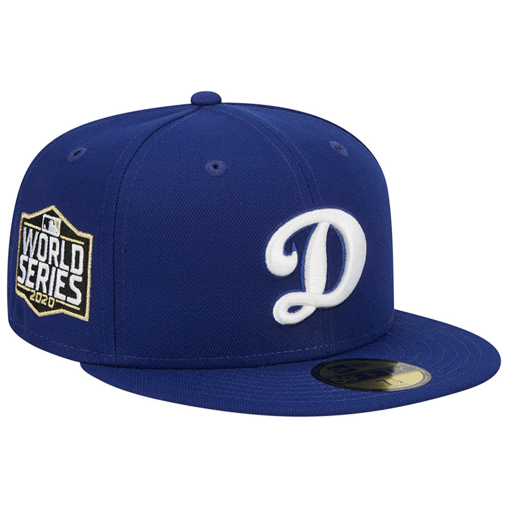 Los Angeles Dodgers Alternate Logo 2020 World Series Team Color 59FIFTY Fitted Hat Royal