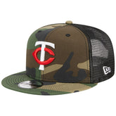 Minnesota Twins Woodland Camo Trucker 9FIFTY Snapback Hat Camo