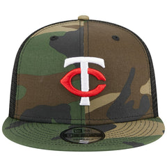 Minnesota Twins Woodland Camo Trucker 9FIFTY Snapback Hat Camo