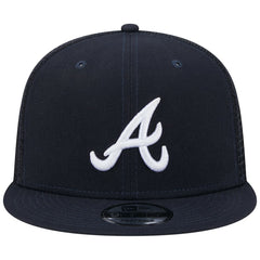 Atlanta Braves Team Color Trucker 9FIFTY Snapback Hat Navy
