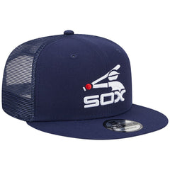 Chicago White Sox Cooperstown Collection Team Color Trucker 9FIFTY Snapback Hat Navy