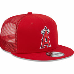Los Angeles Angels Team Color Trucker 9FIFTY Snapback Hat Red