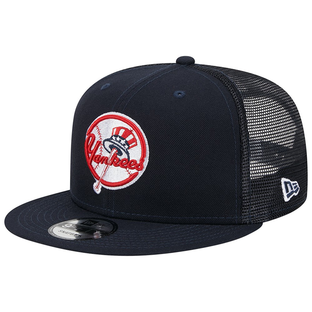 New York Yankees Team Color Trucker 9FIFTY Snapback Hat Navy