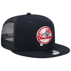New York Yankees Team Color Trucker 9FIFTY Snapback Hat Navy