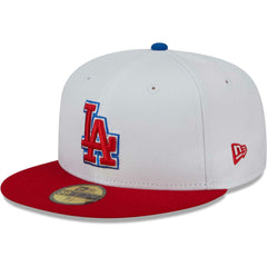 Los Angeles Dodgers Undervisor 59FIFTY Fitted Hat White/Red