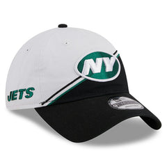 New York Jets New Era 2023 Sideline 9TWENTY Adjustable Hat - White/Black for sale