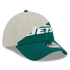 New York Jets New Era 2023 Sideline Historic 39THIRTY Flex Hat - Cream/Kelly Green outlet