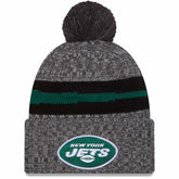 New York Jets New Era 2023 Sideline Sport Cuffed Pom Knit Hat - Gray sale