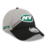 New York Jets New Era 2023 Sideline 9FORTY Adjustable Hat - Gray/Black outlet