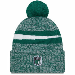 New York Jets New Era 2023 Sideline Cuffed Knit Hat With Pom - Green online