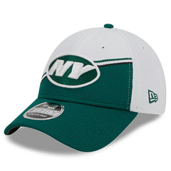 New York Jets New Era 2023 Sideline 9FORTY Adjustable Hat - White/Green discount