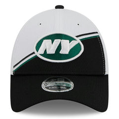 New York Jets New Era 2023 Sideline 9FORTY Adjustable Hat - White/Black discount