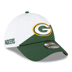 Green Bay Packers New Era 2023 Sideline 39THIRTY Flex Hat - White/Green on sale