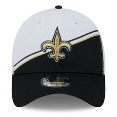 New Orleans Saints New Era 2023 Sideline 39THIRTY Flex Hat - White/Black sale