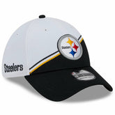 Pittsburgh Steelers New Era 2023 Sideline 39THIRTY Flex Hat - White/Black outlet
