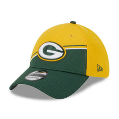 Green Bay Packers New Era 2023 Sideline 39THIRTY Flex Hat - Gold/Green on sale