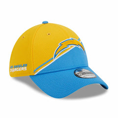 Los Angeles Chargers New Era 2023 Sideline 39THIRTY Flex Hat - Gold/Powder Blue online