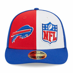 Buffalo Bills New Era 2023 Sideline Low Profile 59FIFTY Fitted Hat - Red/Royal discount