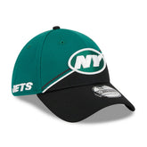 New York Jets New Era 2023 Sideline 39THIRTY Flex Hat - Green/Black for sale
