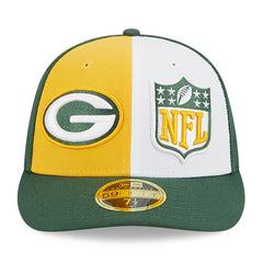 Green Bay Packers New Era 2023 Sideline Low Profile 59FIFTY Fitted Hat - Yellow/Green outlet
