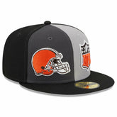 Cleveland Browns New Era 2023 Sideline 59FIFTY Fitted Hat - Gray/Black sale