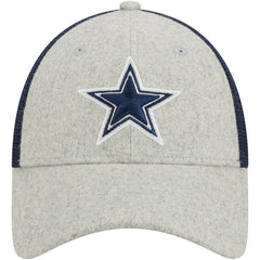Dallas Cowboys New Era Pop Trucker 9FORTY Adjustable Hat - Heather Gray/Navy cheap