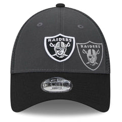 Las Vegas Raiders New Era Preschool Reflect 9FORTY Adjustable Hat - Graphite/Black outlet