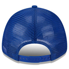 Golden State Warriors Plate Oversized Patch Trucker 9FORTY Adjustable Hat sale - Royal outlet