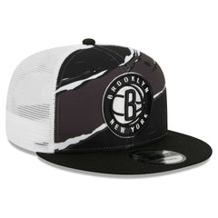 Brooklyn Nets Tear Trucker 9FIFTY Adjustable Hat - Black/White discount