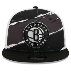 Brooklyn Nets Tear Trucker 9FIFTY Adjustable Hat - Black/White discount