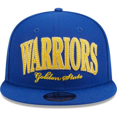 Golden State Warriors Golden Tall Text 9FIFTY Snapback Hat sale - Royal shop