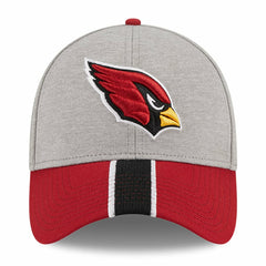 Arizona Cardinals New Era Striped 39THIRTY Flex Hat - Heather Gray/Cardinal on sale